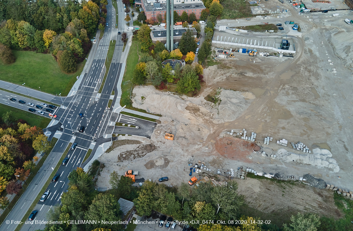 08.10.2020 - Baustelle Alexisquartier und Umgebung in Neuperlach